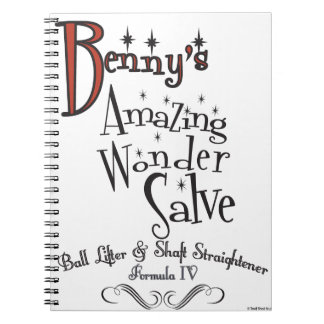 Benny's Amazing ! 100% pureSnake Oil Spiral Notebook