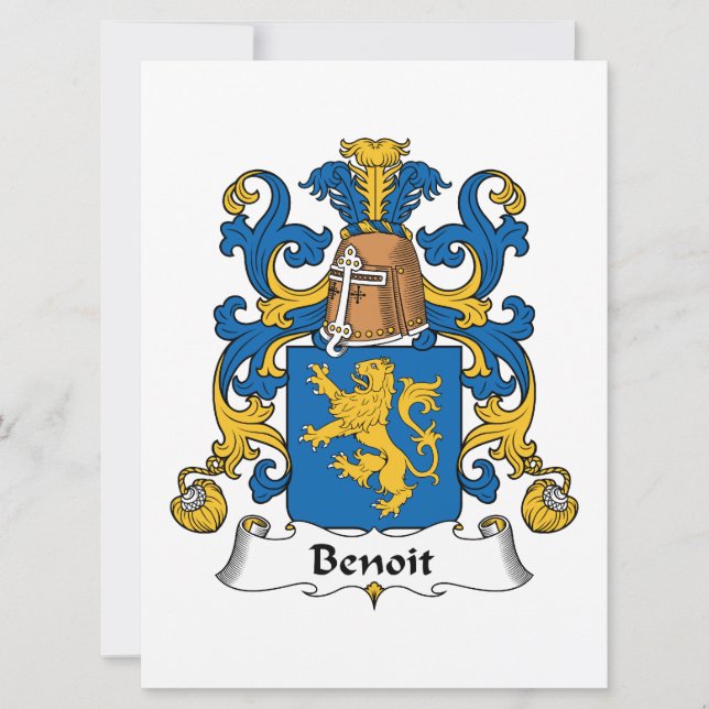 Benoit Family Crest (Front)