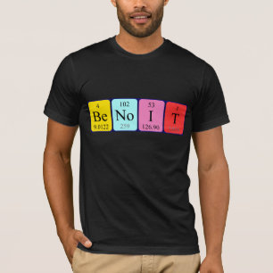 Benoit periodic table name shirt