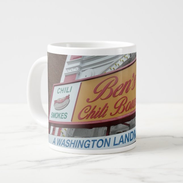 Ben's Chilli Bowl: Iconic DC landmark Large Coffee Mug (Front Left)