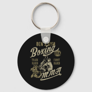 Ben's Gym Boxing Mma Retro Design For The Name Ben Key Ring