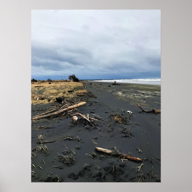 Benson Beach, Cape Disappointment, WA Poster (Front)