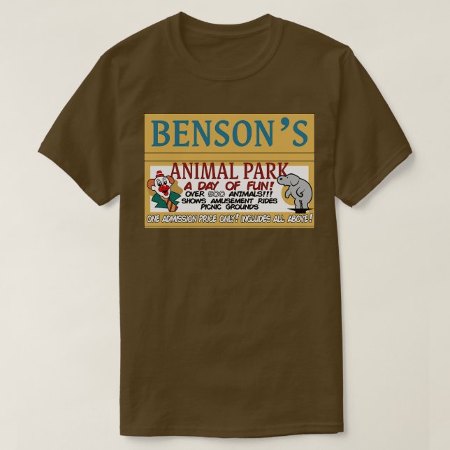 Bensons Animal Park T-Shirt (Design Front)