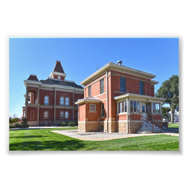 Bent County Jail and Courthouse, Colorado Photo Print (Front)