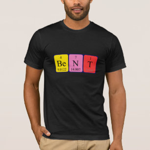 Bent periodic table name shirt