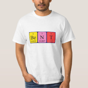 Bent periodic table name shirt