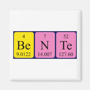 Bente periodic table name magnet