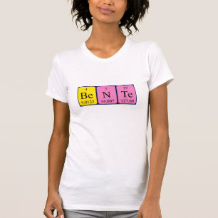 Bente periodic table name shirt