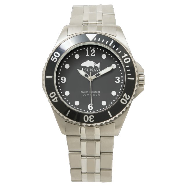 Benthic black dive watch (Front)