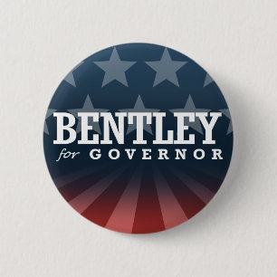 BENTLEY FOR GOVERNOR 2014 6 CM ROUND BADGE