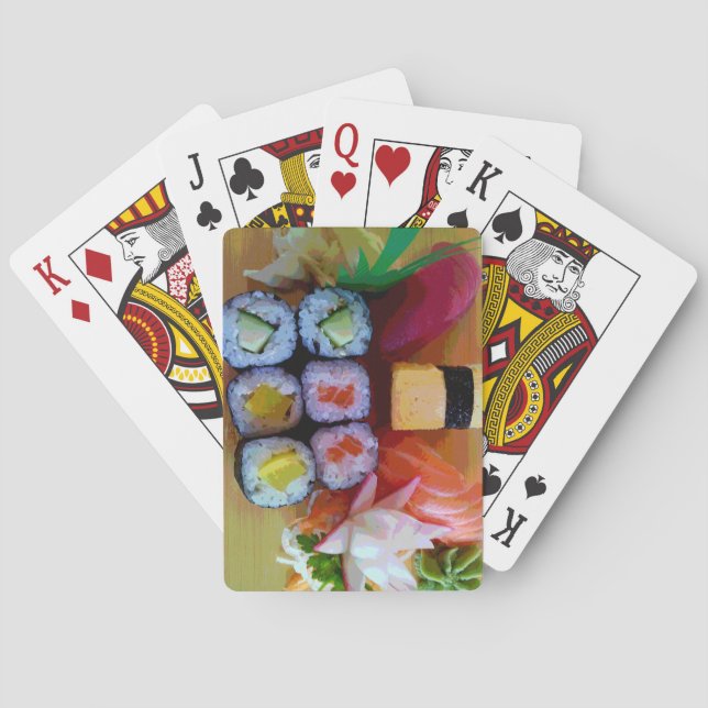 Bento Box and Sushi Playing Cards (Back)