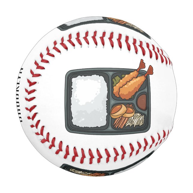 Bento cartoon illustration  baseball (Front Left)