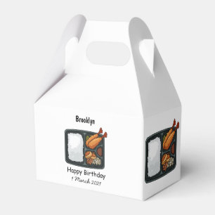 Bento cartoon illustration  favour box