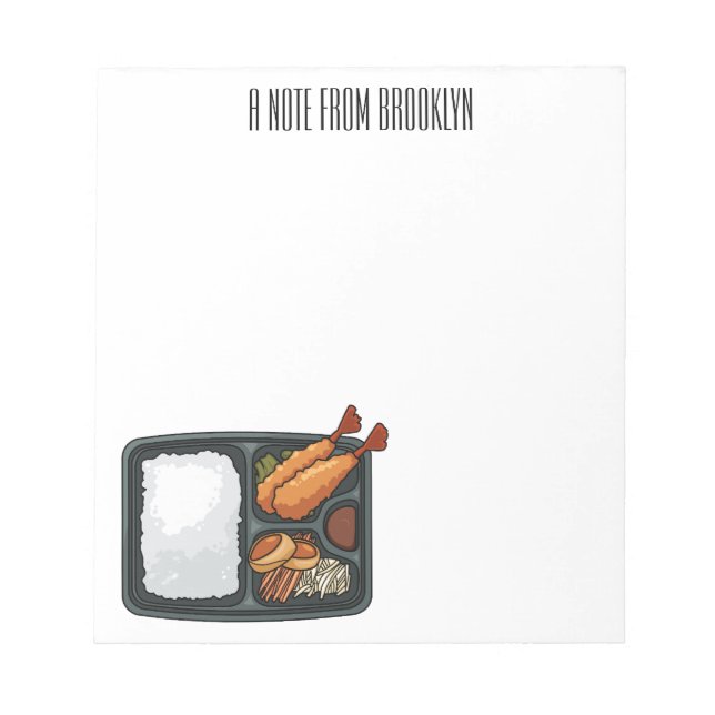 Bento cartoon illustration notepad (Front)