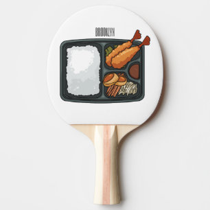 Bento cartoon illustration ping pong paddle