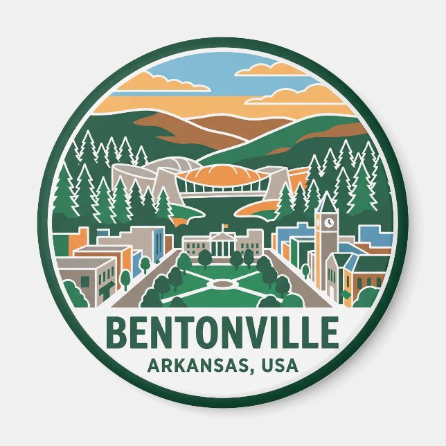 Bentonville Arkansas Magnet (Front)