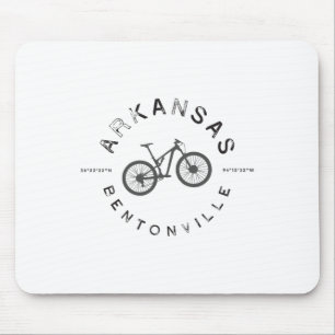 Bentonville Arkansas Mountain Biking T Mouse Pad
