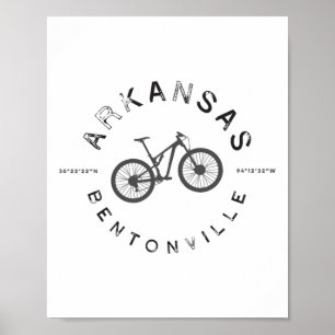 Bentonville Arkansas Mountain Biking T  Poster