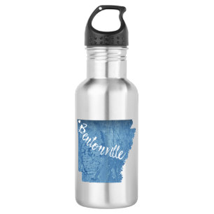 Bentonville Arkansas Wood Grain 532 Ml Water Bottle