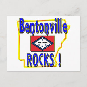 Bentonville Rocks ! (blue) Postcard
