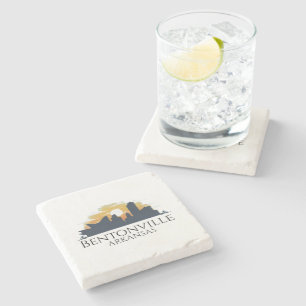 Bentonville Skyline, Arkansas Stone Coaster