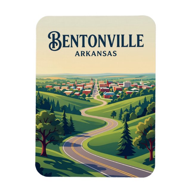 Bentonville USA Magnet (Vertical)
