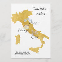 Benvenuti Italia Destination Wedding Map