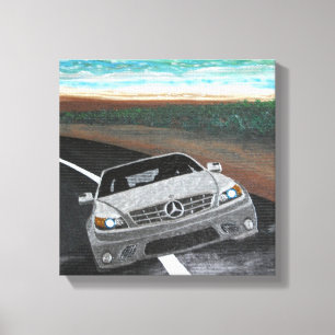 Benz on benz canvas print