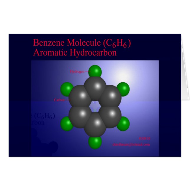 Benzene Molecule (card) (Front Horizontal)