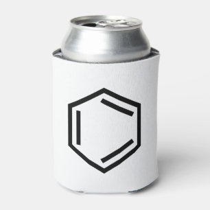 BENZENE RING SYMBOL CAN COOLER