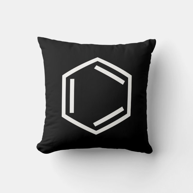 BENZENE RING SYMBOL CUSHION (Front)