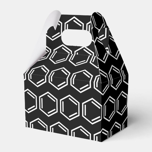 BENZENE RING SYMBOL FAVOUR BOX (Front Side)
