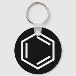 BENZENE RING SYMBOL KEY RING