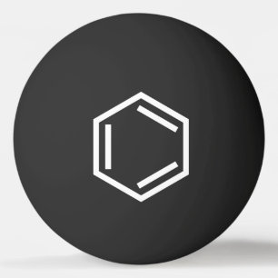BENZENE RING SYMBOL PING PONG BALL