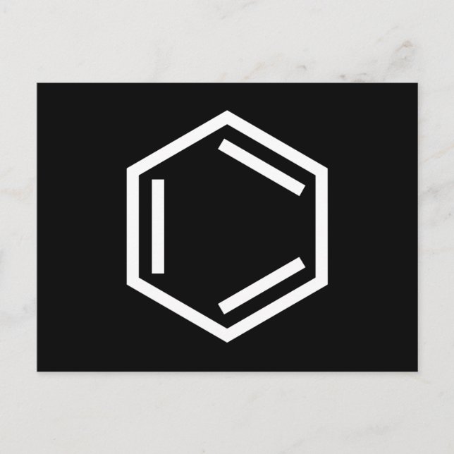 BENZENE RING SYMBOL POSTCARD (Front)