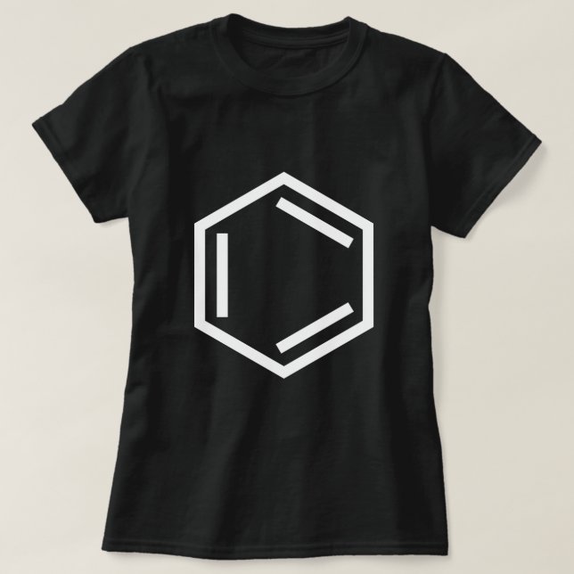 BENZENE RING SYMBOL T-Shirt (Design Front)