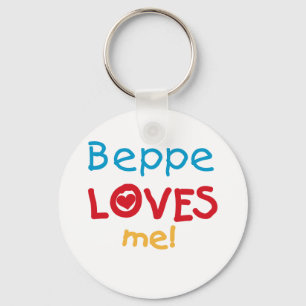 Beppe Loves Me T-shirts and Gifts Key Ring