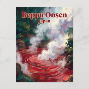 Beppu Onsen Japan Postcard