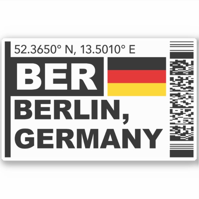 BER Berlin Boarding Pass - Germany Travel (Front)