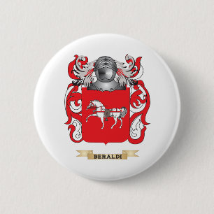 Beraldi Coat of Arms (Family Crest) 6 Cm Round Badge