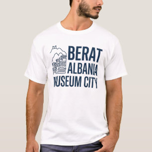 Berat Albania Minimalist Ottoman City T-Shirt