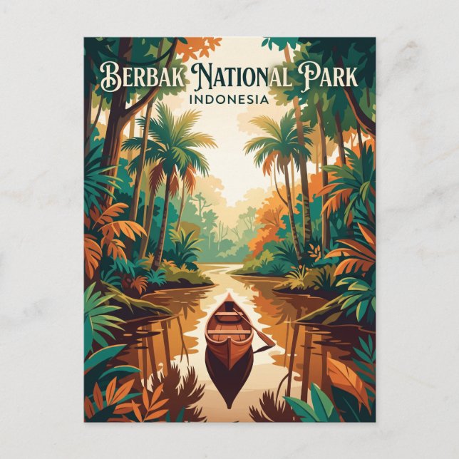 Berbak National Park Indonesia Postcard (Front)