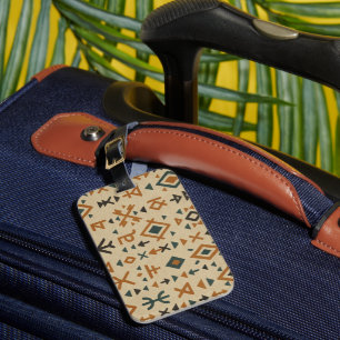 Berber Echo – Ethnic Geometric Luggage Tag