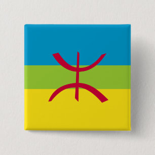 Berber Kabyle Berbers Amazigh Flag Pin Badge 