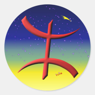 Berber, Kabylian Classic Round Sticker