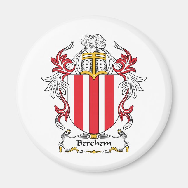 Berchem Family Crest Magnet (Front)