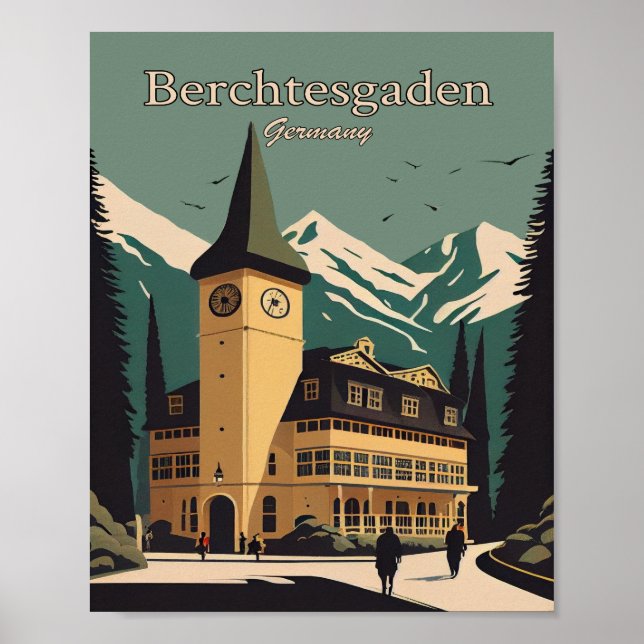 Berchtesgaden Germany Minimalist Art Poster (Front)