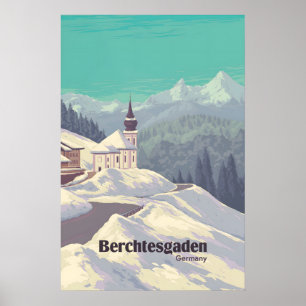 Berchtesgaden National Park Germany Travel Poster