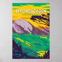 Berchtesgaden National Park Germany Vintage