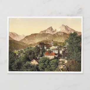 Berchtesgaden with Waltzmann, Upper Bavaria, Germa Postcard
